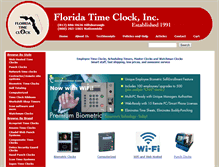 Tablet Screenshot of floridatimeclock.com